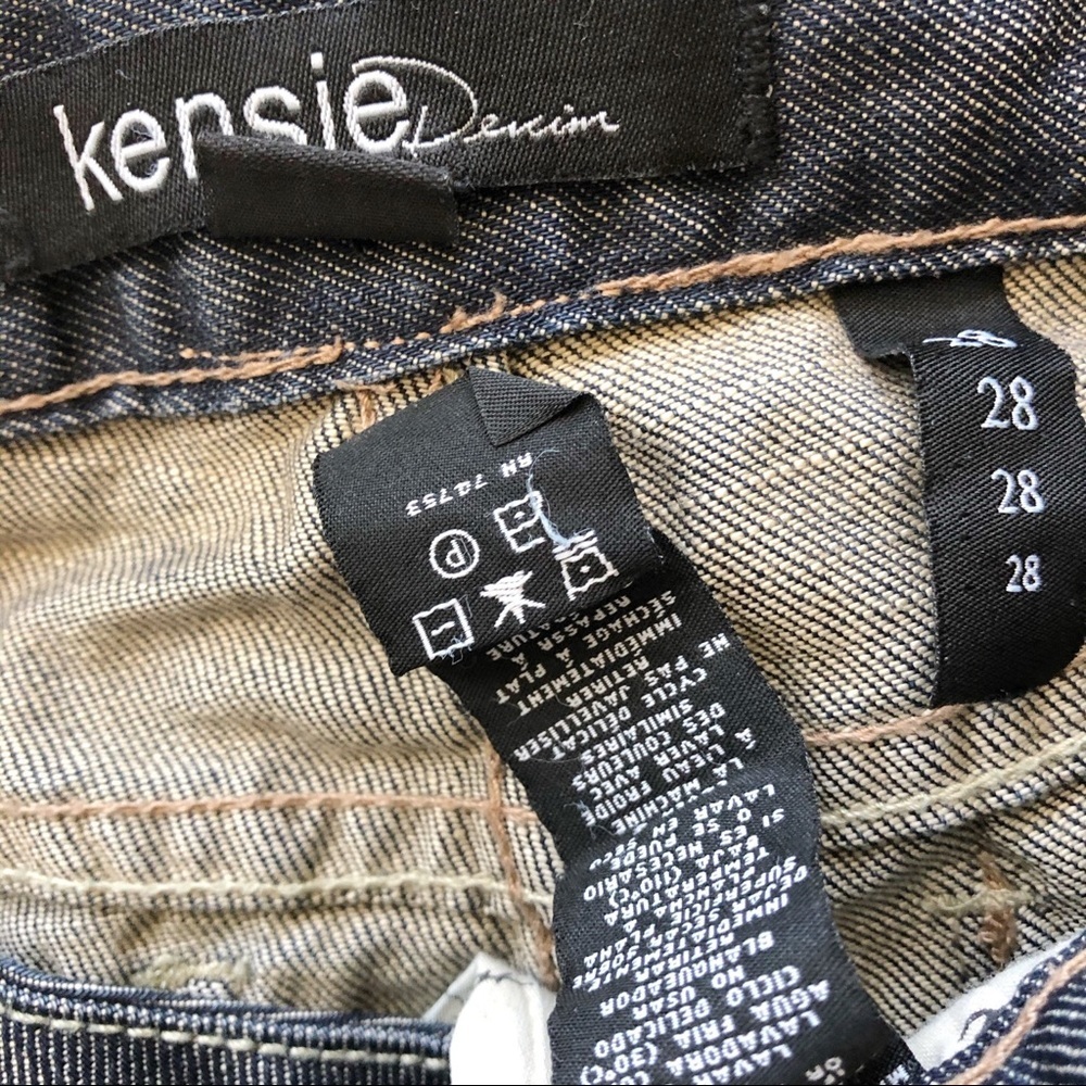 Kensie Denim Dark Wash Fade Bootcut Low Rise Jean - Picture 5 of 5